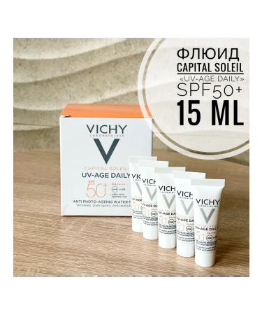 VICHY Fluid Capital Soleil "UV-Age Daily" SPF50+ 15 ml