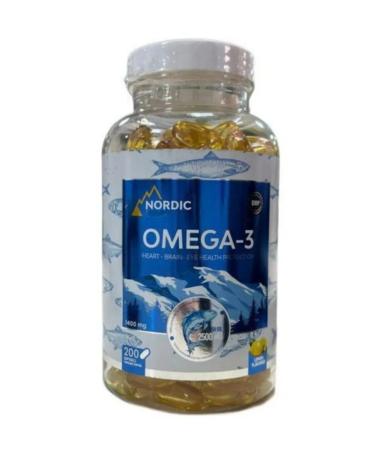 Nordic Omega-3 with lemon taste 200 soft capsules - Buy Online on GoSupps.com