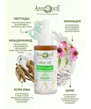 Aphrodite Matting and narrowing pores of serum with peptides 30 ml - Buy Online on GoSupps.com