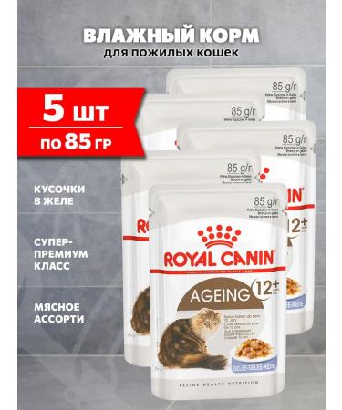 ROYAL CANIN Wet feed for elderly cats 12+ years jelly 85 g 5 pcs