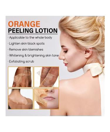 Exfoliating and lightening lotion with orange crust - Buy Online on GoSupps.com