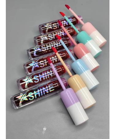 Cosmetics set Lip tints in gift packaging 6 pcs