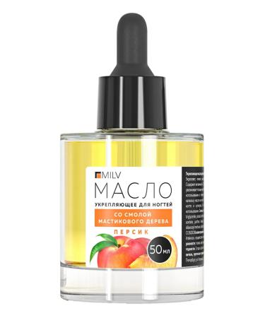 MILV Oil for cuticle and nails strengthening with a peach pipette - Buy Online on GoSupps.com