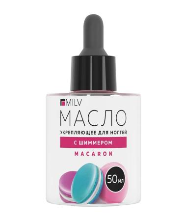 MILV Oil for cuticle and nails strengthens with macaroni shimmer