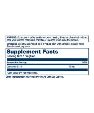 Solaray Coenzyme Q10 Capsules - Buy Online on GoSupps.com
