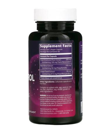 MRM Nutrition Resveratrol resveratrol 60 Vegansk capsules - Buy Online on GoSupps.com
