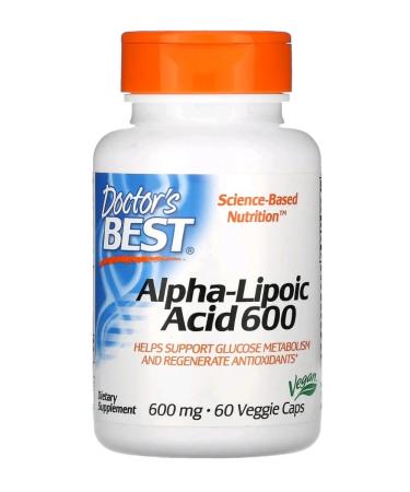 Doctor's Best Alpha-Lipoic acid alpha-lipoic acid 600 mg 60 capsules
