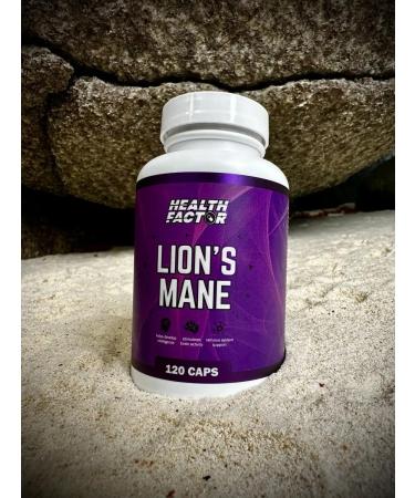 Health Factor Lions Mane Extract Ezhovik 602.5 mg 120 capsules - Buy Online on GoSupps.com