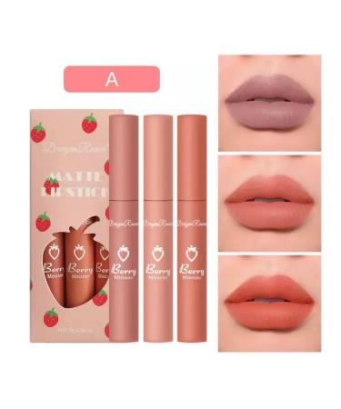Matte lipsticks 3pcs