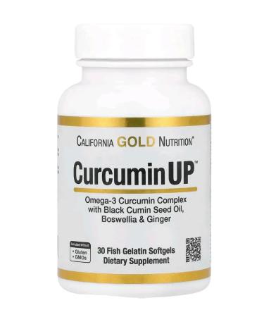 California Gold Nutrition Curcumin Up complex with omega-3 and turmeric 30 kapsul