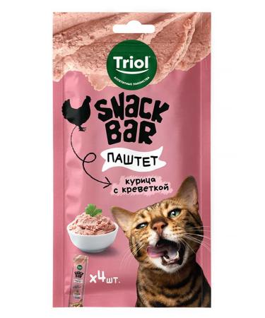 Triol Cat a treat "Paste made of chicken with shrimp" Snack bar