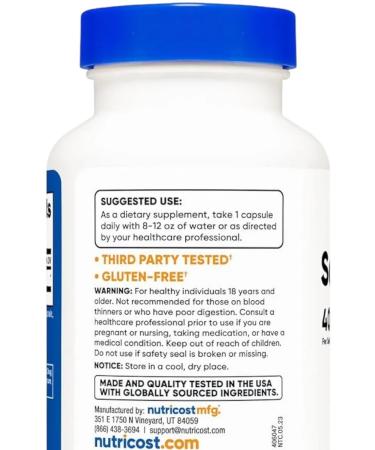 Nutricost Serrapeptase 40 000 SPU 120 capsules - Buy Online on GoSupps.com