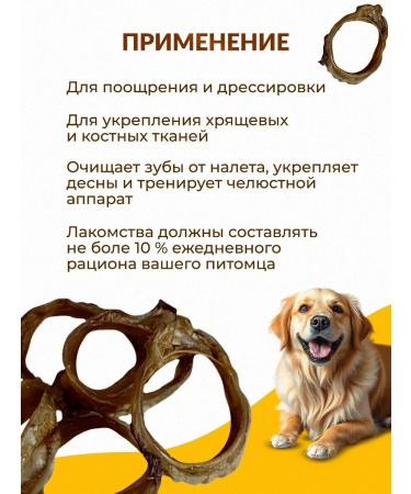 Doggie Taste Trachea of beef rings of 200g treats for dogs - Buy Online on GoSupps.com