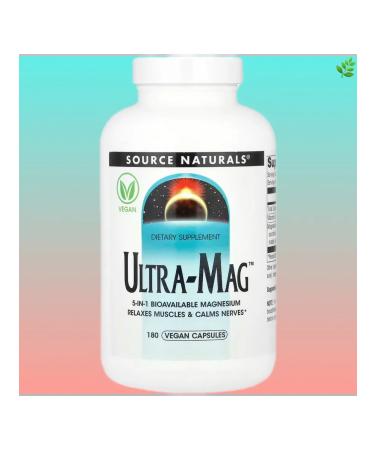Source Naturals Ultra-Mag Ultra magnesium 180 vegan capsules