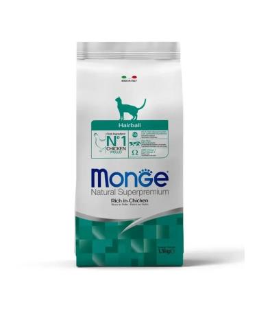 MONGE Hairball dry food for cats with wool output 1.5 kg - Buy Online on GoSupps.com