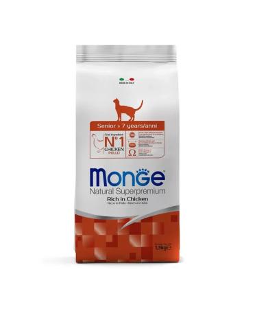 MONGE Senior food for elderly cats 1.5 kg - Buy Online on GoSupps.com