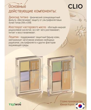 Clio Palette of Concelers and Civil Cover corrector 01 Pure Joy - Buy Online on GoSupps.com