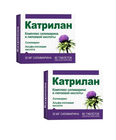 Katrilan Complex of silimarin and lipoic acid TAB 60 pcs 2UP