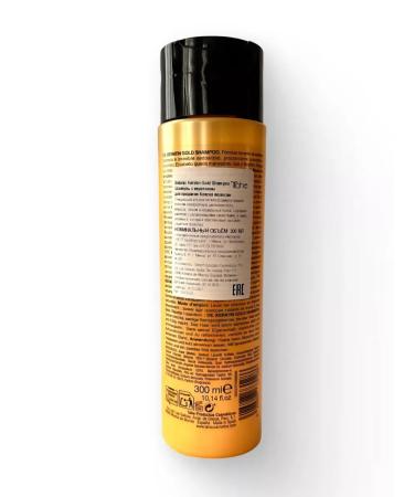 Tahe Gold keratin shampoo for shine and volume 300 ml - Buy Online on GoSupps.com