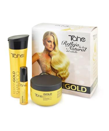 Tahe Keratin Gold 3 hair care set