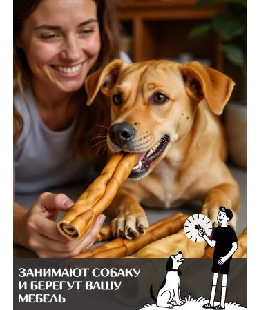 FOR RODENT DOG Dog delicities horse leather (tube) 30 cm 300 g - Buy Online on GoSupps.com