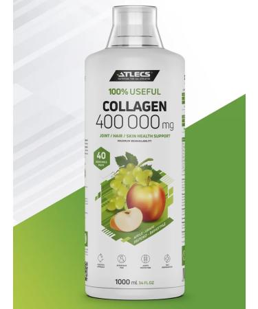 Atlecs Hydrolyzed collagen for joints apple 1l - Buy Online on GoSupps.com