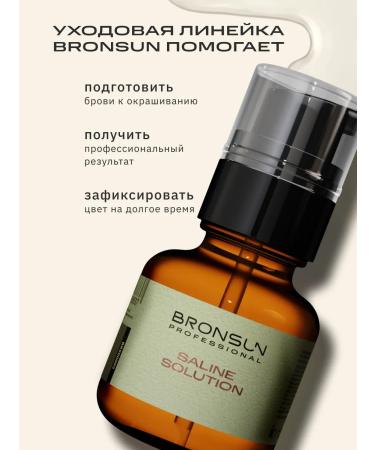 Bronsun Salt solution for degreasing eyebrows and eyelashes 50 ml - Buy Online on GoSupps.com