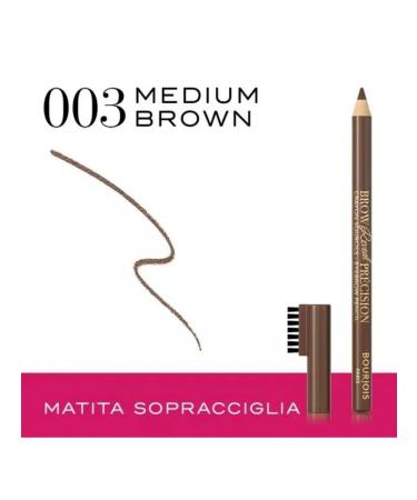 Bourjois Brow Reveal Precision 003 Medium Brown eyebrow pencil - Buy Online on GoSupps.com