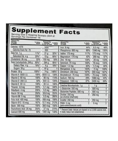 Optimum Nutrition Heiner Serious Mass 5455 g (banana) - Buy Online on GoSupps.com