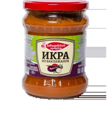 Davydovsky product Canned vegetable caviar of zucchini and eggplant in banks 4pcs - Buy Online on GoSupps.com