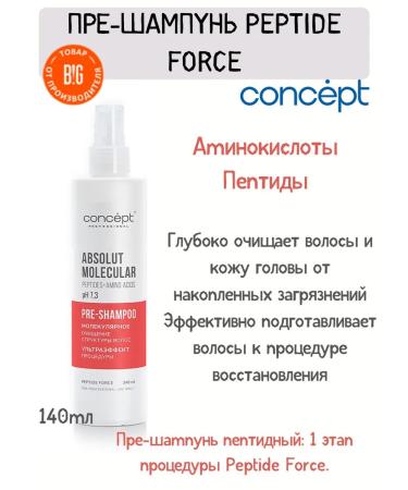 Concept Shampoo to restore hair structure