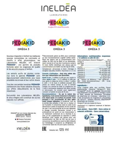 Pediakid Syrup for children Omega 3 125ml - Buy Online on GoSupps.com