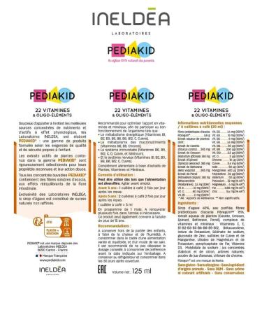 Pediakid Syrup 22 vitamins and oligo elements for children 125 ml - Buy Online on GoSupps.com