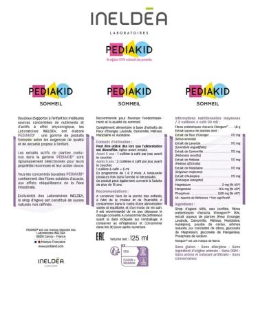 Pediakid Slowing syrup before going to bed Sommeil 125 ml - Buy Online on GoSupps.com