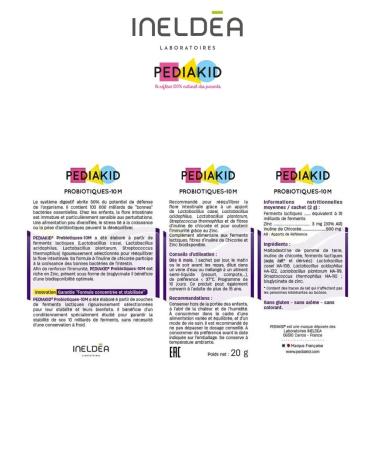 Pediakid Probiotics for children 4 strains 10 Sasha - Buy Online on GoSupps.com