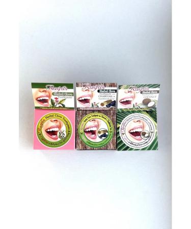 Rasyan Herbal toothpaste cloves coal and coconut 25 g*3 pcs - Buy Online on GoSupps.com