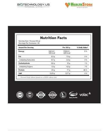 BiotechnologyUS Micellar Casein 0.9kg (banana) Casein protein - Buy Online on GoSupps.com