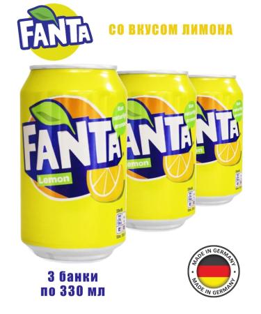 Fanta Drink Shipped Fant Lemon 3 banks