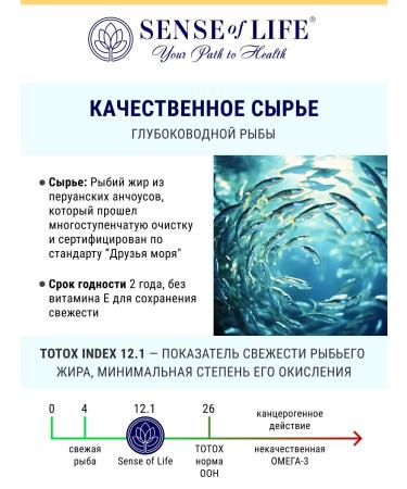 Sense of life Premium triple omega 3 30 pieces - Buy Online on GoSupps.com