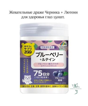 UNIMAT RIKEN Blueberry Luthein Zoo to improve vision