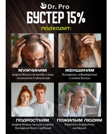 Dr Pro Boster 15% for hair growth and beard - Buy Online on GoSupps.com