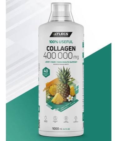 Atlecs Hydrolyzed collagen for joints pineapple 1l - Buy Online on GoSupps.com