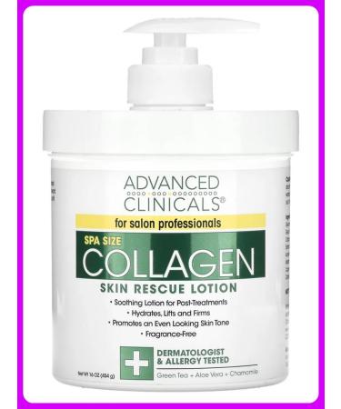 Advanced Clinicals Restoring face and body cream with collagen 454g