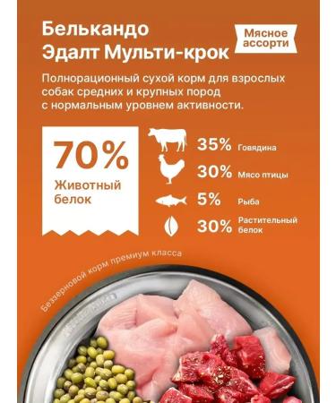 Dog food for dry Belcando Multi-Croc 4 kg - Buy Online on GoSupps.com