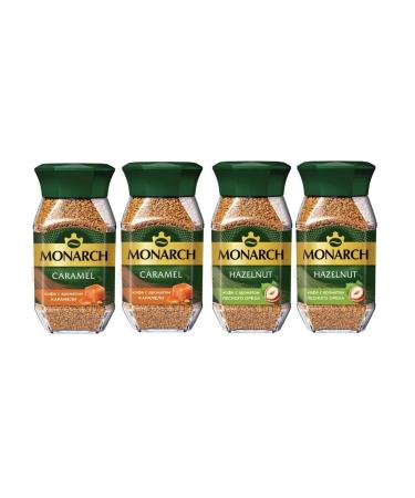 Monarch Caramel and Hazelnut 4 pcs - 95g! Mix