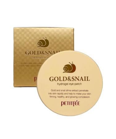 cosmetics Hydrogel patches for the eyes with a snail and gold 60pcs