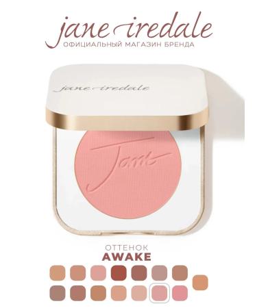 Jane Iredale Blue pressed PurePressed Blush Awake color