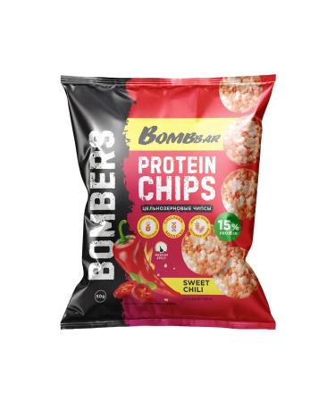 BombBar Protein chips whole -grain sweet chili - Buy Online on GoSupps.com