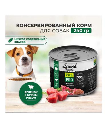 VITA PRO Wet food for dogs with lamb and rice 240g * 12pcs
