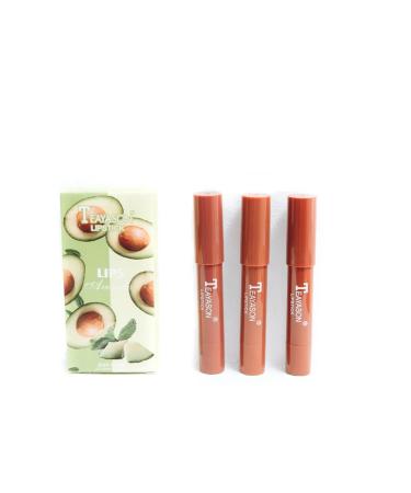 CosmoMax A set of waterproof matte lipstick 3 in 1 avocado